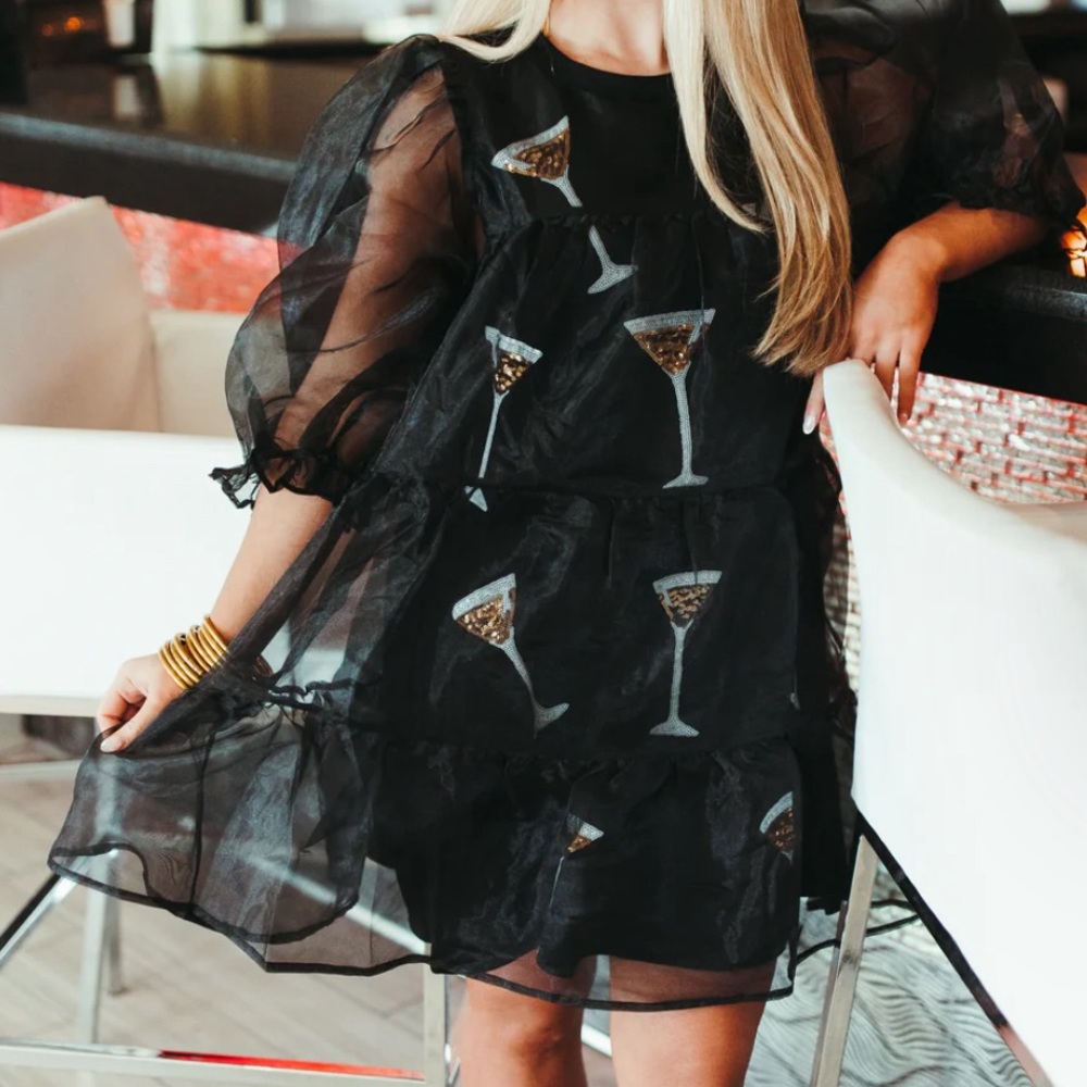 Sequined Martini Dress - Queen of Sparkles